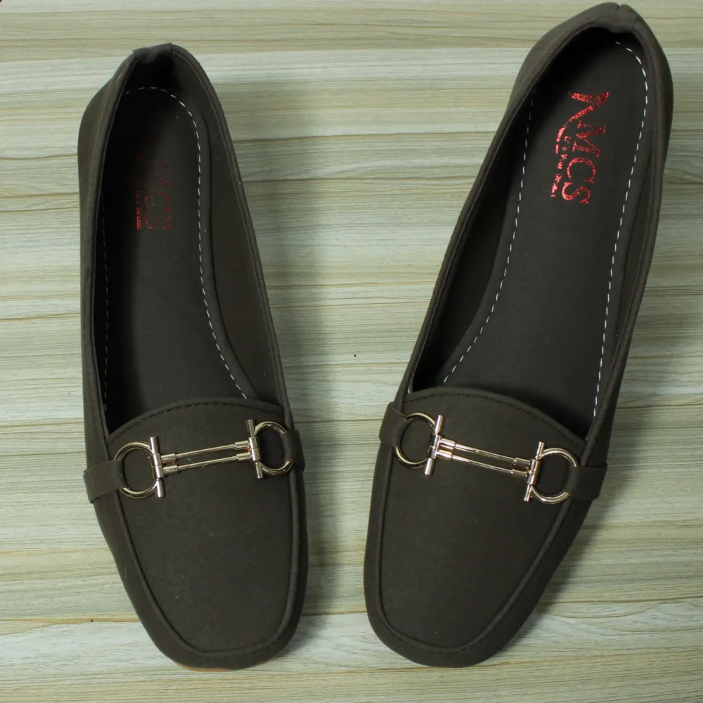 D Buckle Suede Loafer (Mud Borwn)