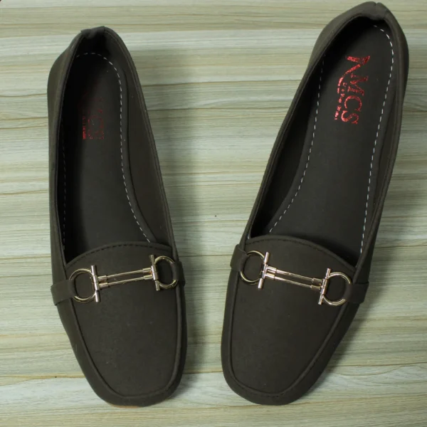D Buckle Suede Loafer (Mud Borwn)
