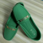 Grill buckle Matt Suede Loafer (Vibrant Green)