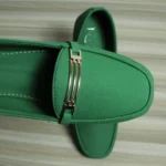 Grill buckle Matt Suede Loafer (Vibrant Green)