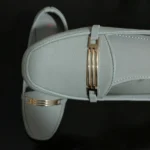 Grill buckle Matt Suede Loafer (Light Grey)
