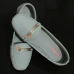 Grill buckle Matt Suede Loafer (Light Grey)
