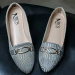 Streamy Gold Pumps (Dust Grey)