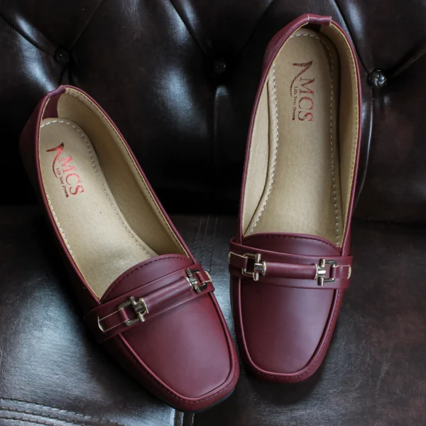 Brexa Collection Rexene Loafer (Vermillion Maroon)