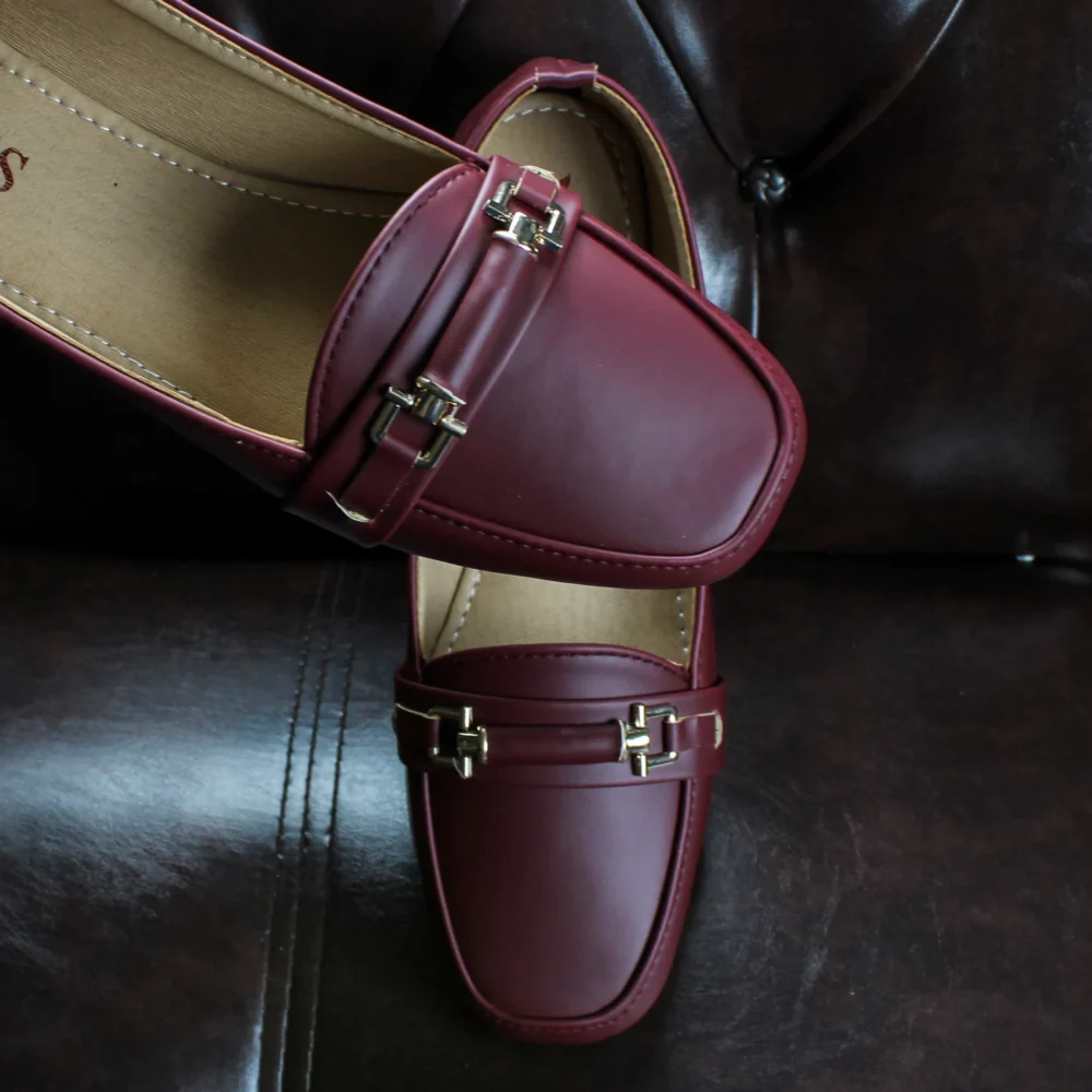 Brexa Collection Rexene Loafer (Vermillion Maroon)