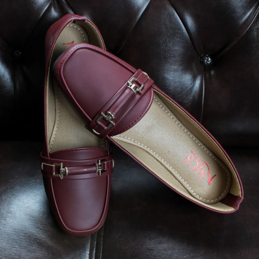 Brexa Collection Rexene Loafer (Vermillion Maroon)