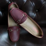 Brexa Collection Rexene Loafer (Vermillion Maroon)