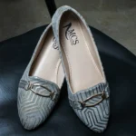 Streamy Gold Pumps (Dust Grey)