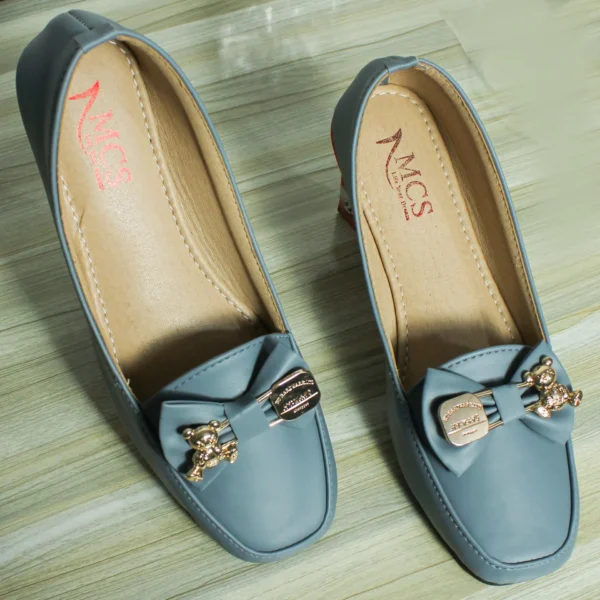 Bear Buckle Rexene Loafer (Cloud Blue)