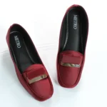 Hand Made Block Buckle Maroon
