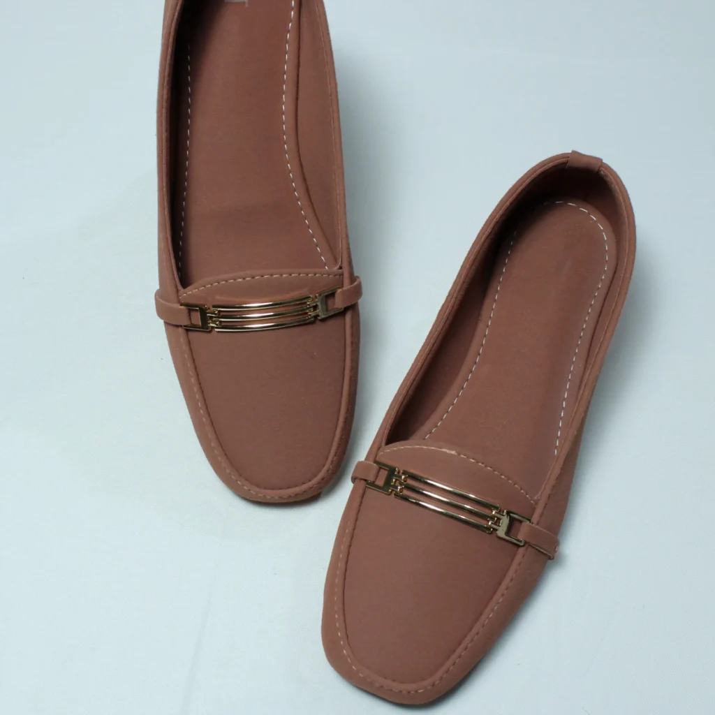 Grill buckle Matt Suede Loafer (Dull Tea Pink)