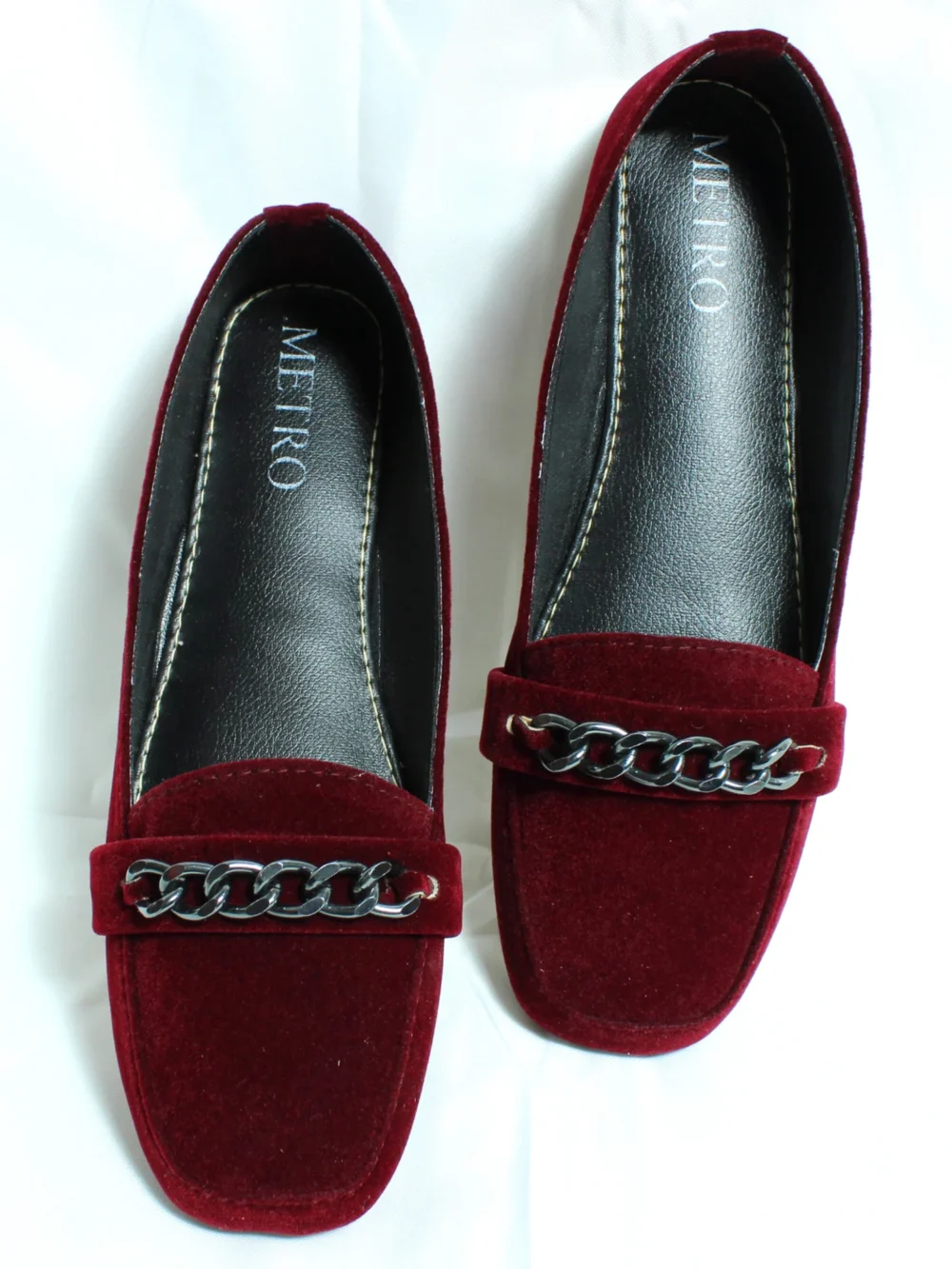 Velvet loafers Deep Maroon 278