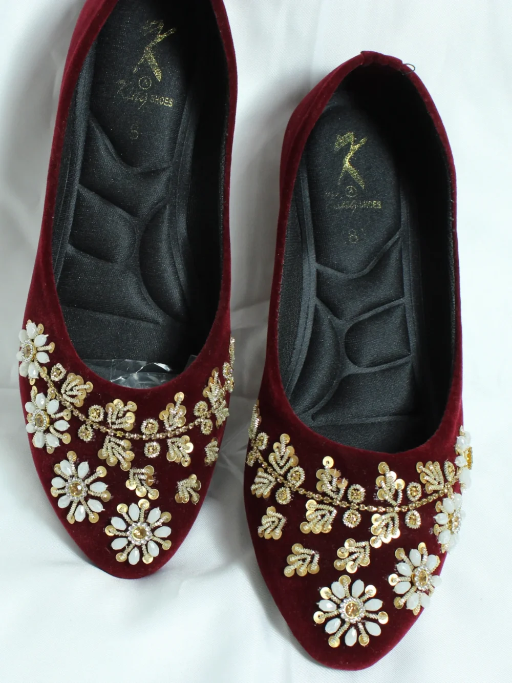 Velvet Pumps Maroon 270