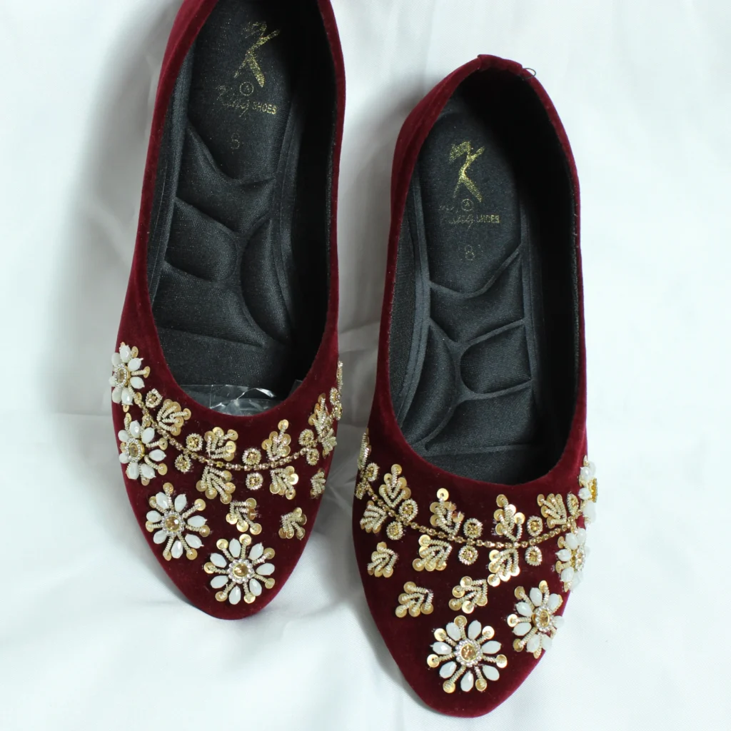Velvet Pumps Maroon 270