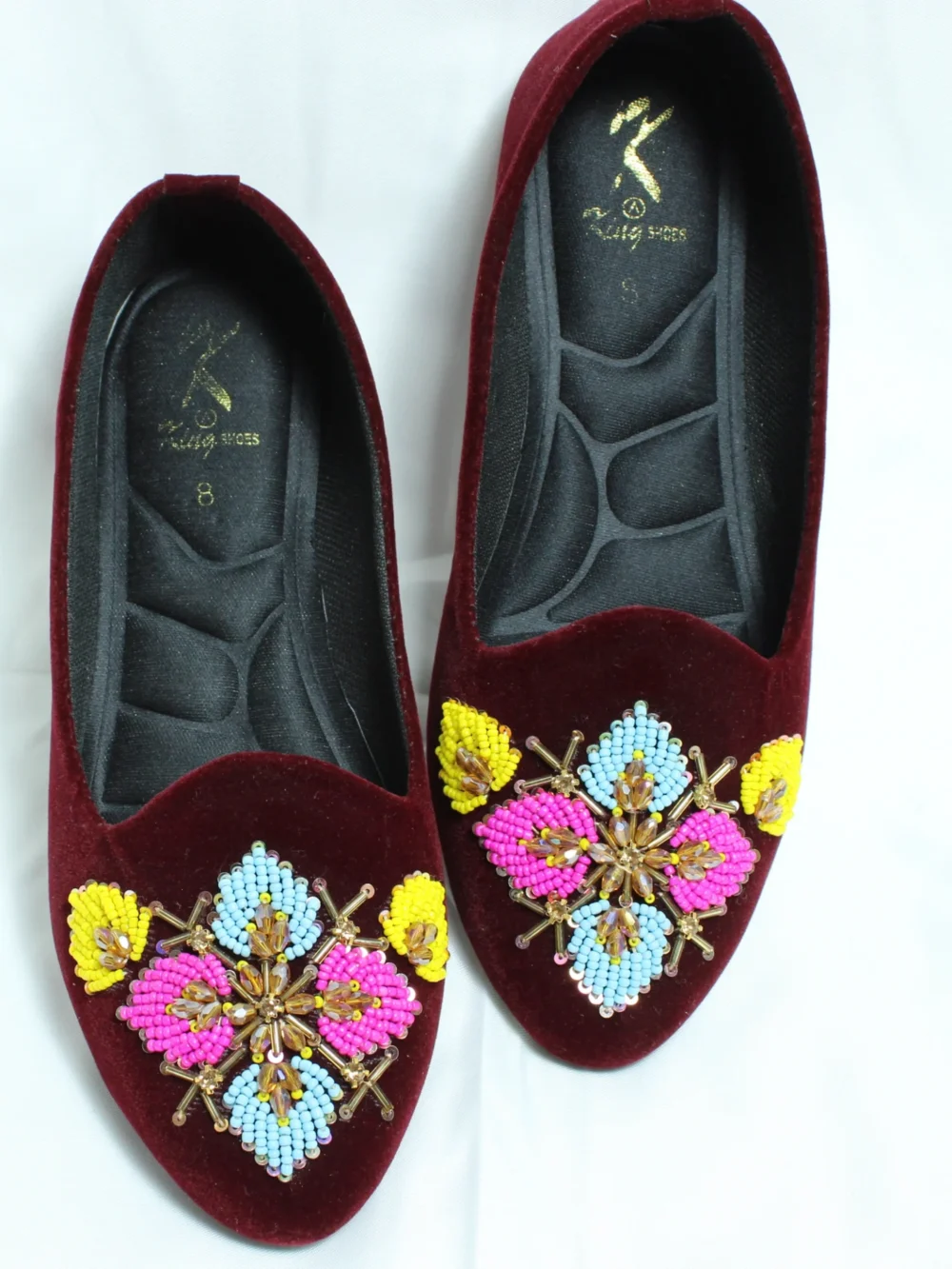 Velvet Pumps Deep Maroon 275