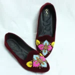 Velvet Pumps Deep Maroon 275