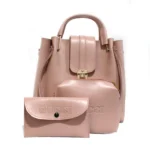 3 Piece Rexene Handbag (Pooh Pink)
