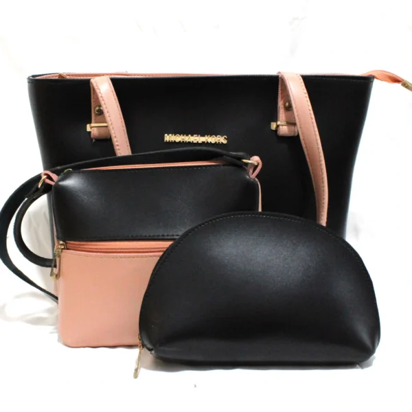 2 Tone 3 Piece Handbag