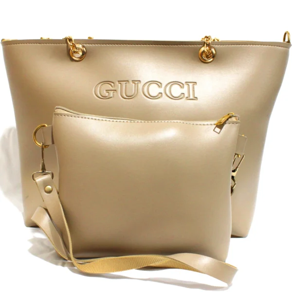 2 Piece Branded Bag (Beige)
