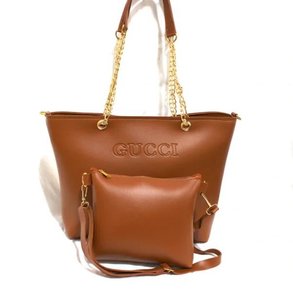 2 Piece Branded Bag (Brown)