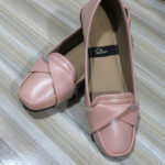 Shine Stripe Bow Loafer Tea Pink 25328