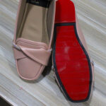 Shine Stripe Bow Loafer Tea Pink 25328
