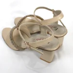 Mesh Glass Heel Beige Article # 25434