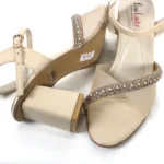 Mesh Glass Heel Beige Article # 25434
