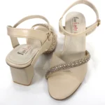 Mesh Glass Heel Beige Article # 25434