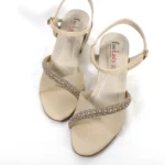 Mesh Glass Heel Beige Article # 25434