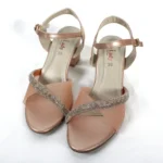 Mesh Glass Heel Peach Article # 25435