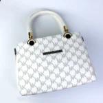 Branded LV Handbag with unique design ( white )