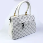 Branded LV Handbag with unique design ( white )