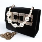 Square Buckle Fancy Handbag