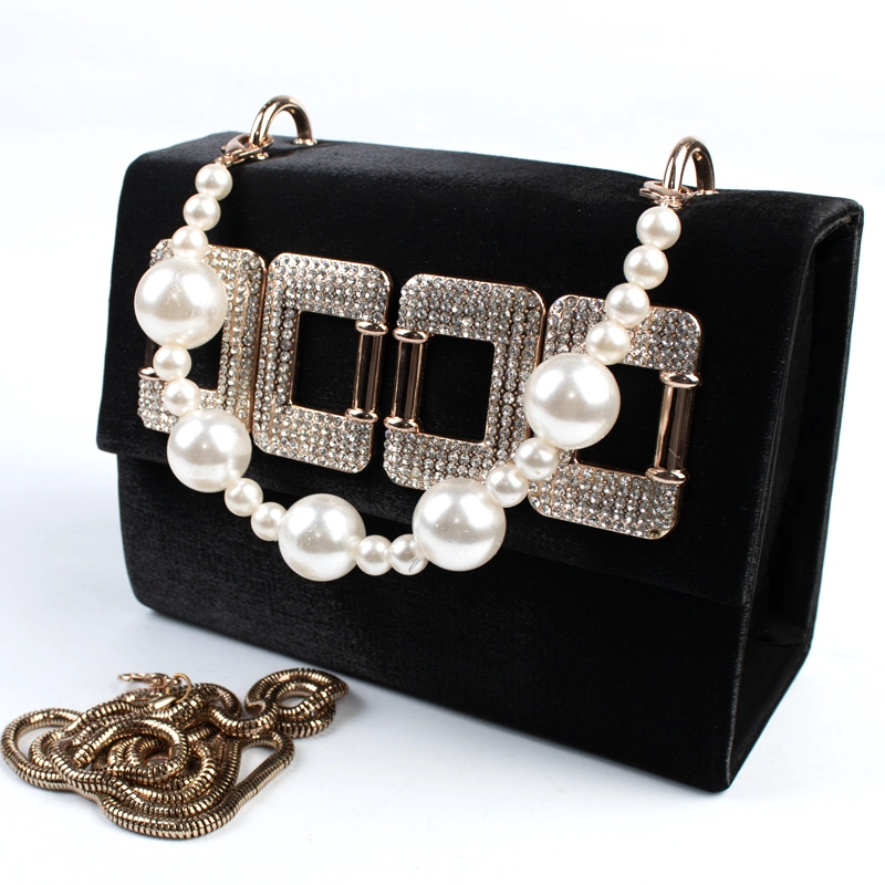 Square Buckle Fancy Handbag
