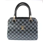 Branded LV Handbag with block design ( Black and Grey )