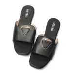 Leather Strap Penta Buckle Slide