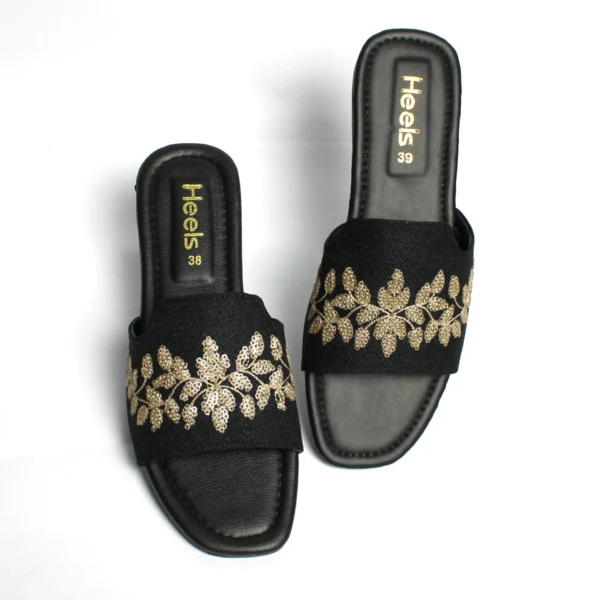 Sequins Strap Slide