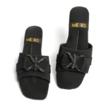 Faded Mesh Bow Slide