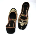 ✨ Black Khussa with Golden Embellishments ✨