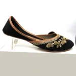 ✨ Black Khussa with Golden Embellishments ✨