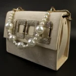 Square Buckle Fancy Handbag