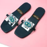 Transparent Strap with Broche Slide