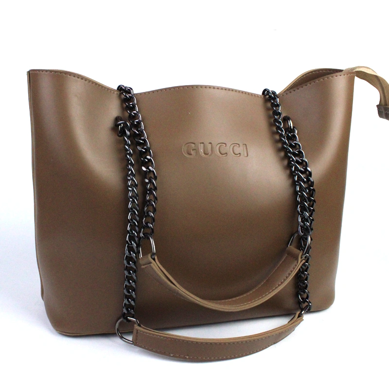 Branded Shiny Silky Handbag with chain strap