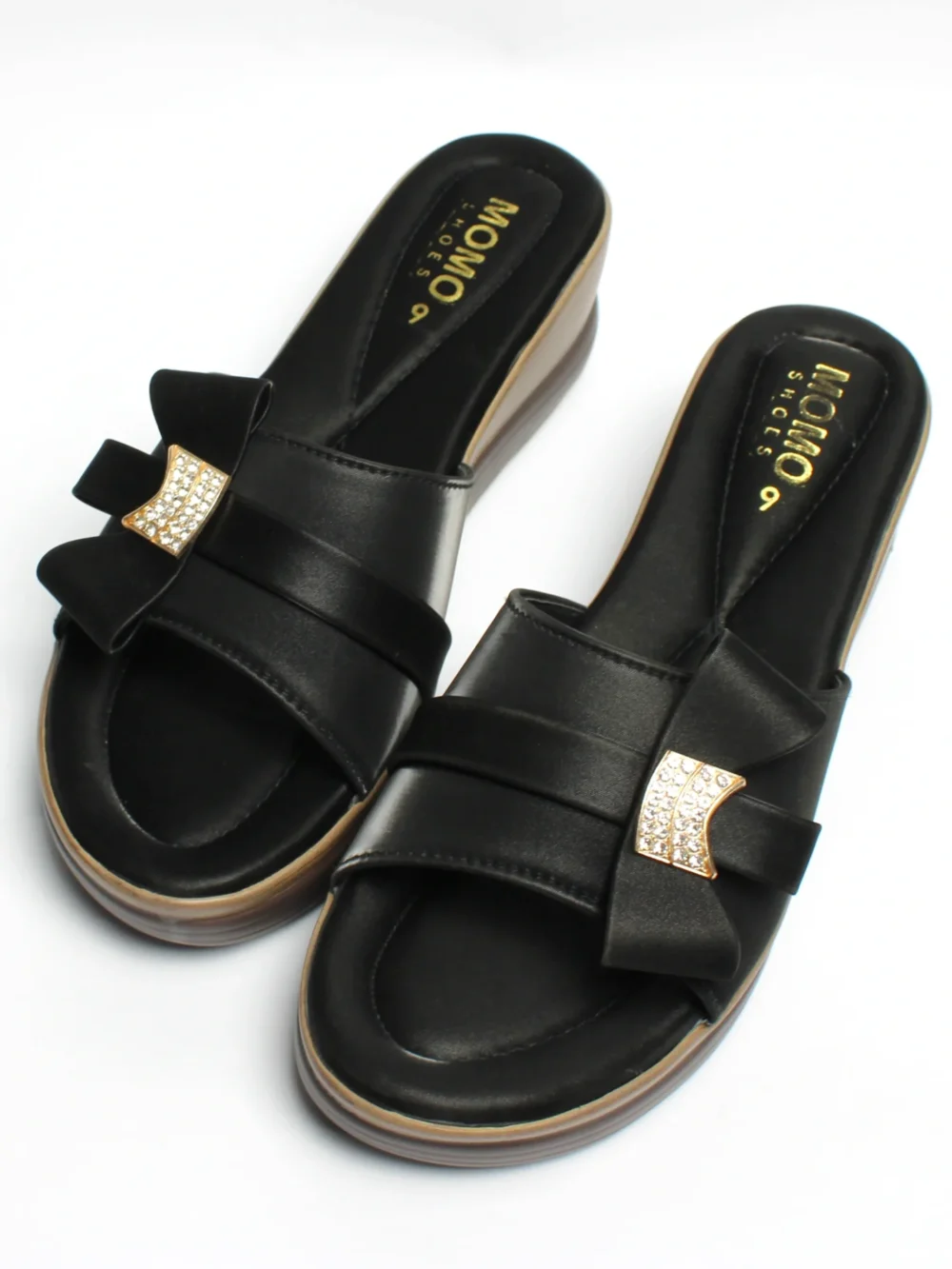 Momo Bow Wedge (Twin Color Sole)