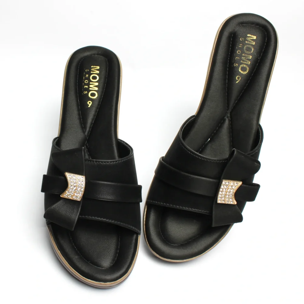 Momo Bow Wedge (Twin Color Sole)