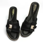 Momo Bow Wedge (Twin Color Sole)