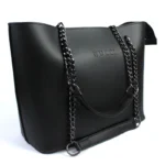 Branded Shiny Silky Handbag with chain strap