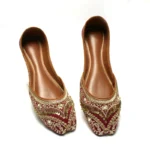 Black with Golden Embroidered khussa