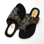 Velvet kolhapuri slide 3